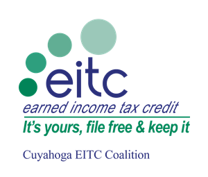 logo for EITC - "earned income tax credit" "it's yours, file free, and keep it"