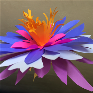 Colorful paper flower