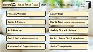Virtual Senior Room with program categories