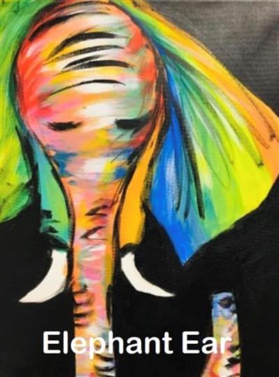 rainbow elephant head